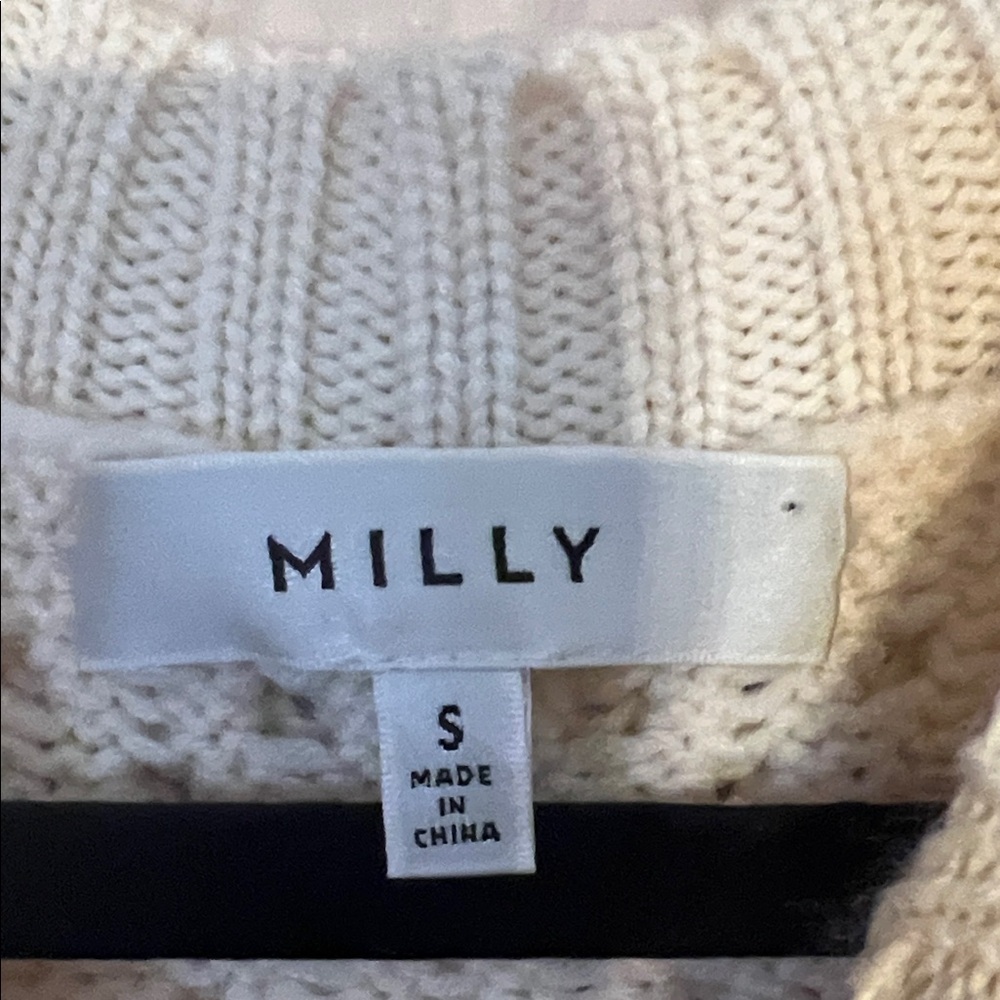 ๐๐ MILLY Small GUC Chevron Knit Sweater - Cream, Pink, and Red - Picture 2 of 13